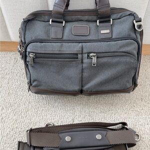 Tumi Charcoal and Espresso Briefcase